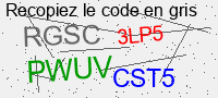 Captcha de sécurité